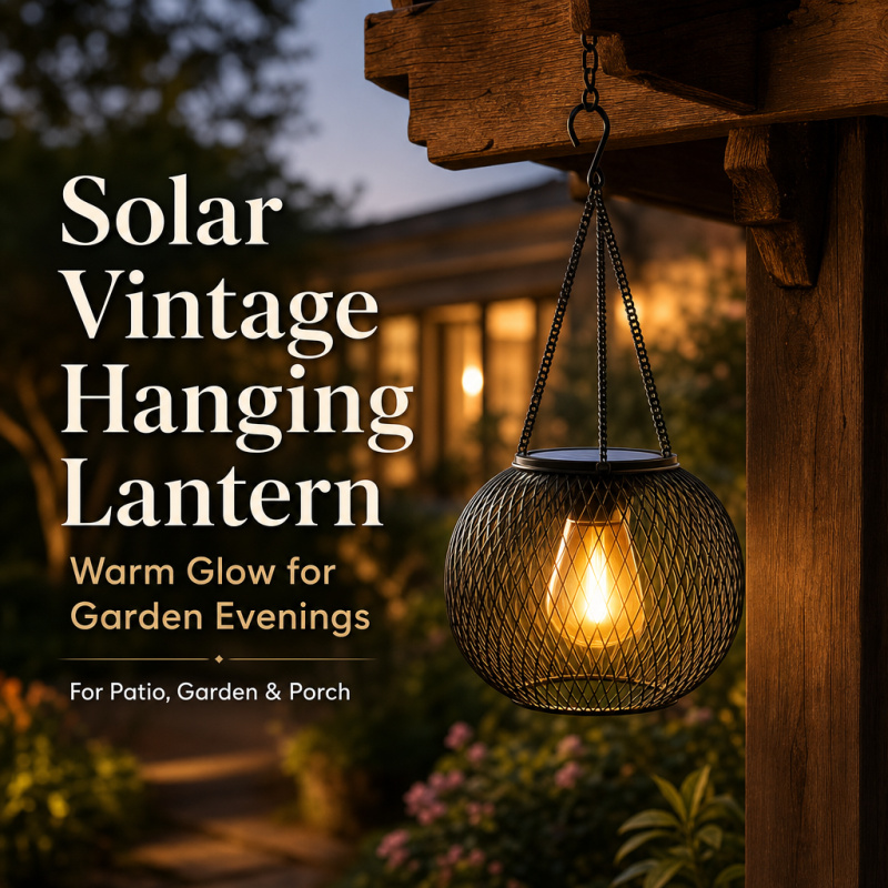 String Light Outdoor - Lampu Lantai Gantung LED Tenaga Surya