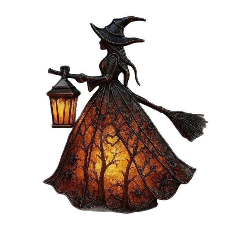 Lighting Decorative - Lampu Meja Resin Penyihir dengan Lampu