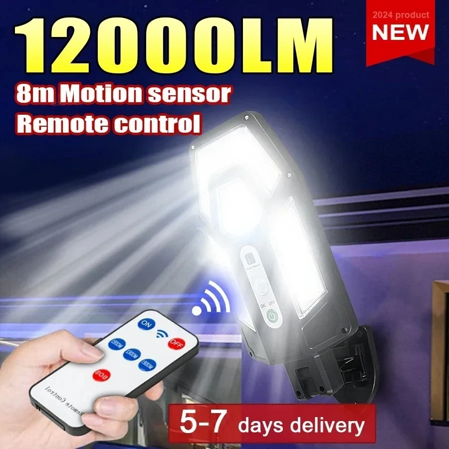 String Light Outdoor - Lampu Dinding Tenaga Surya 12000LM yang
