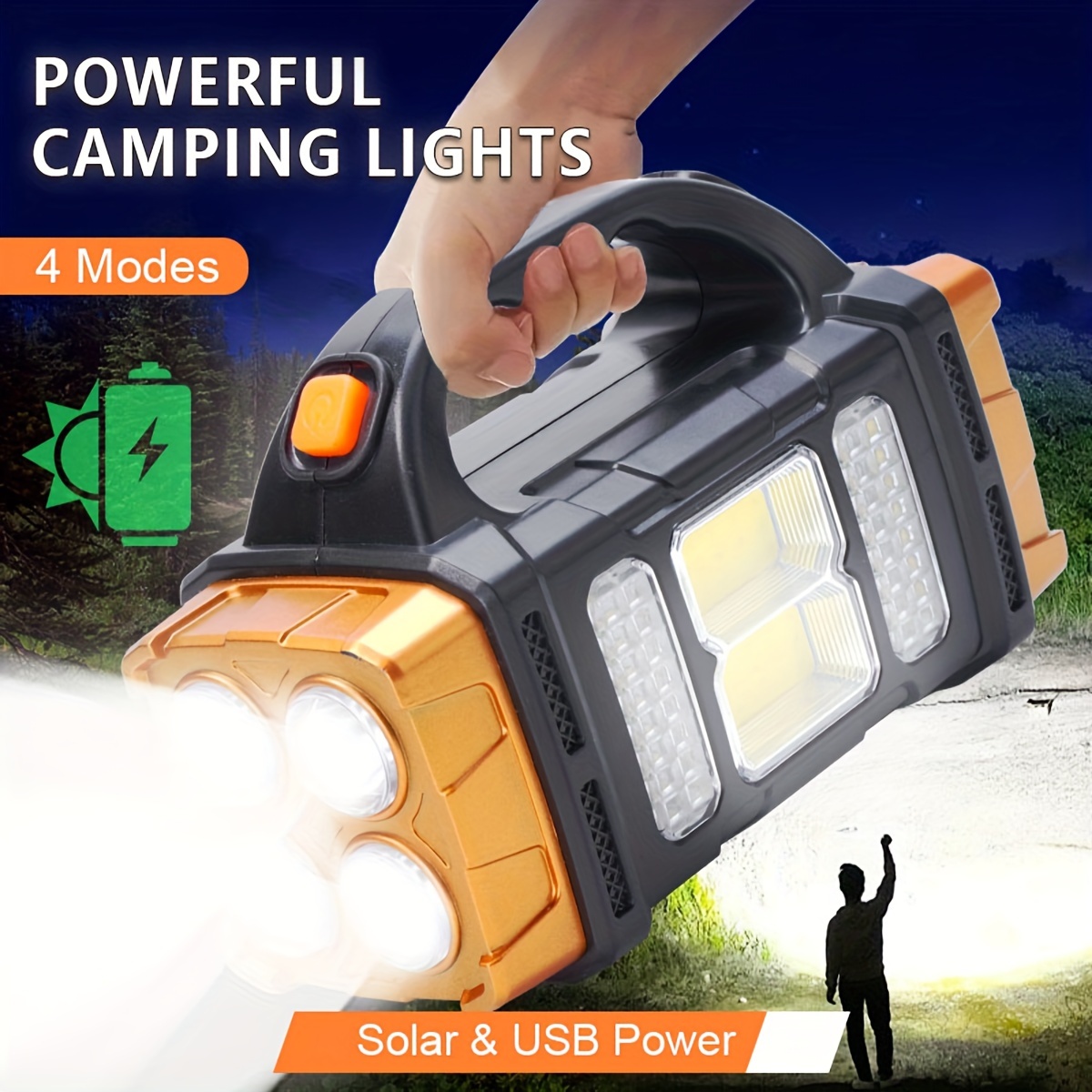 String Light Outdoor - Senter LED Tenaga Surya Daya Tinggi