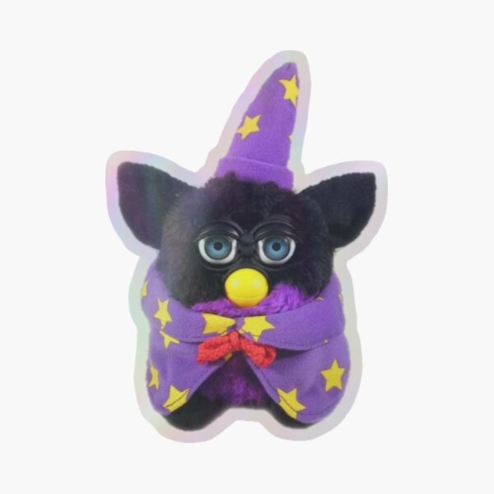 Lighting Mcqueen Bedroom Decor - Stiker Holografik Magic Furby untuk Dekorasi