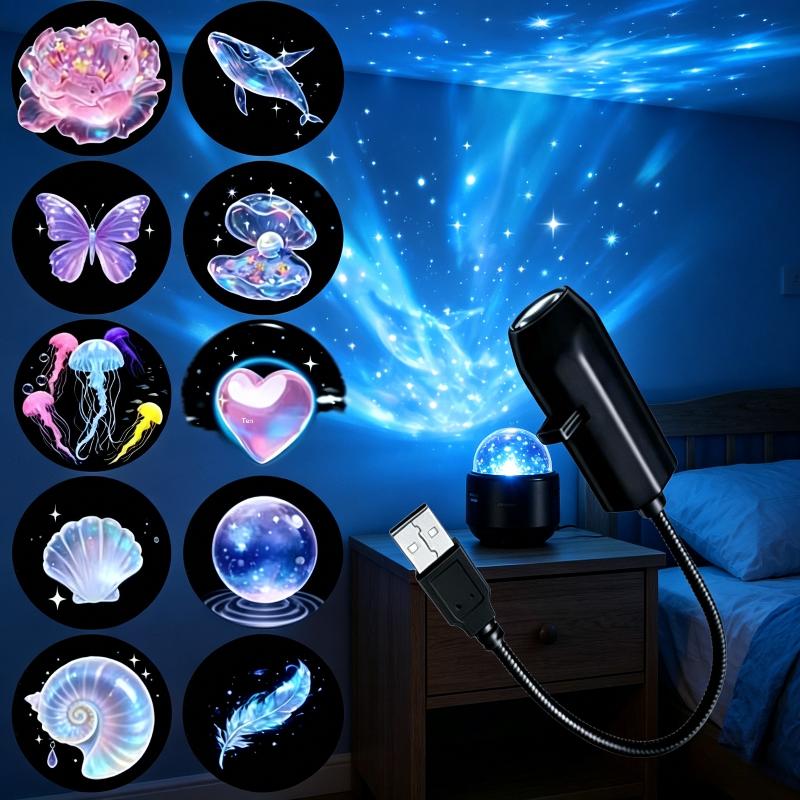 Lampu Proyektor Seri USB Magic - Lighting Mcqueen Bedroom Decor ulasan dan harga
