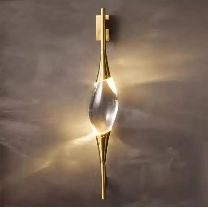 Lampu Dinding LED Kristal Emas - Home Lighting And Decor ulasan dan harga