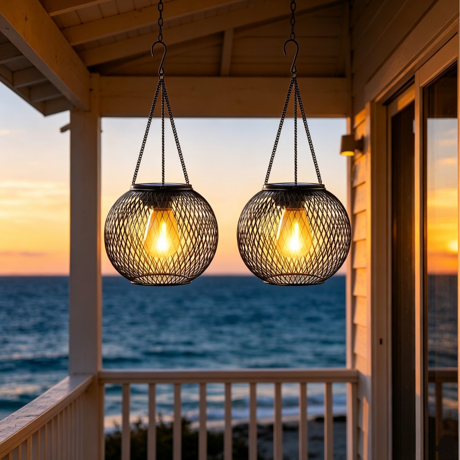 Lampu Lantai Gantung LED Tenag - String Light Outdoor ulasan dan harga