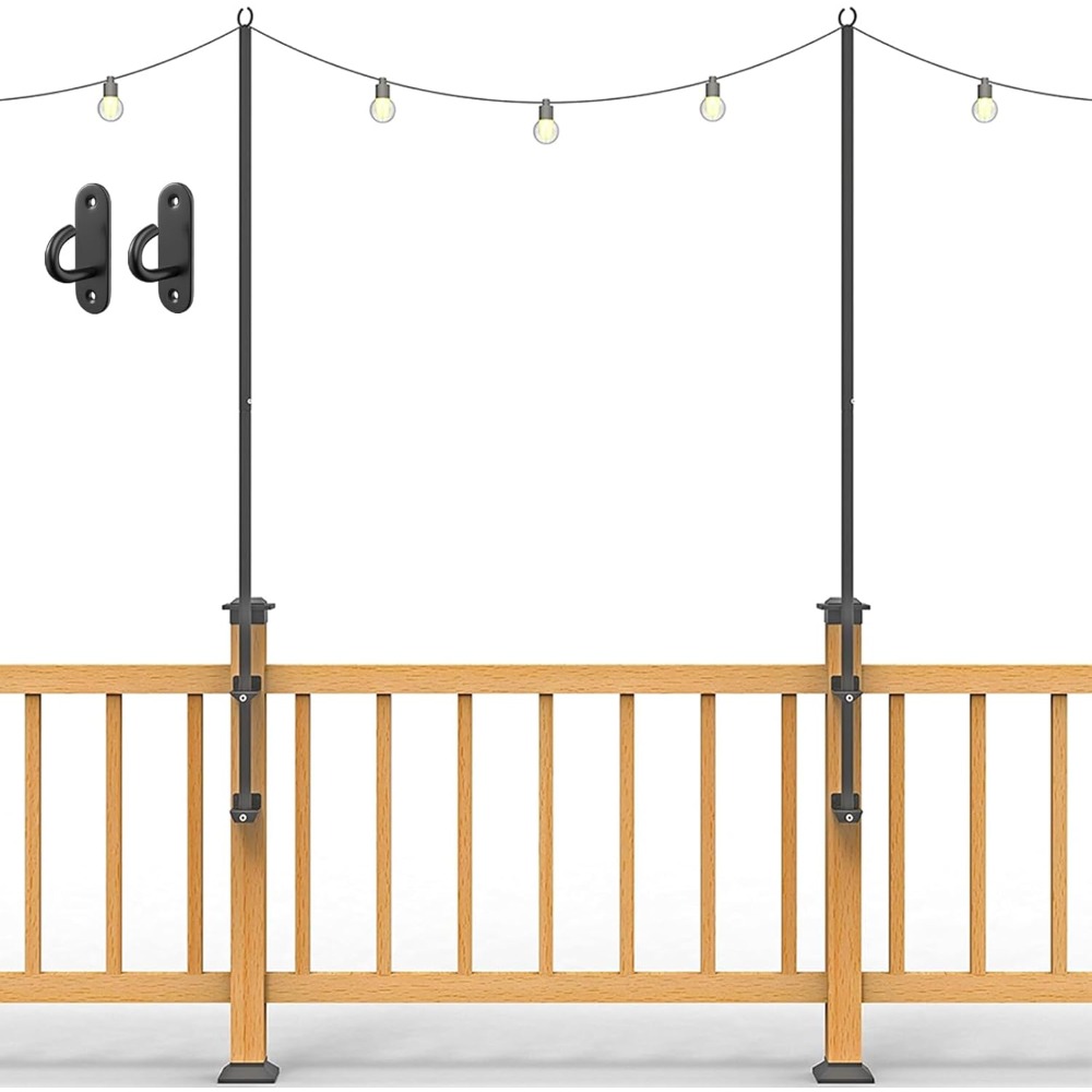 2 tiang lampu string - tiang l - String Light Outdoor ulasan dan harga