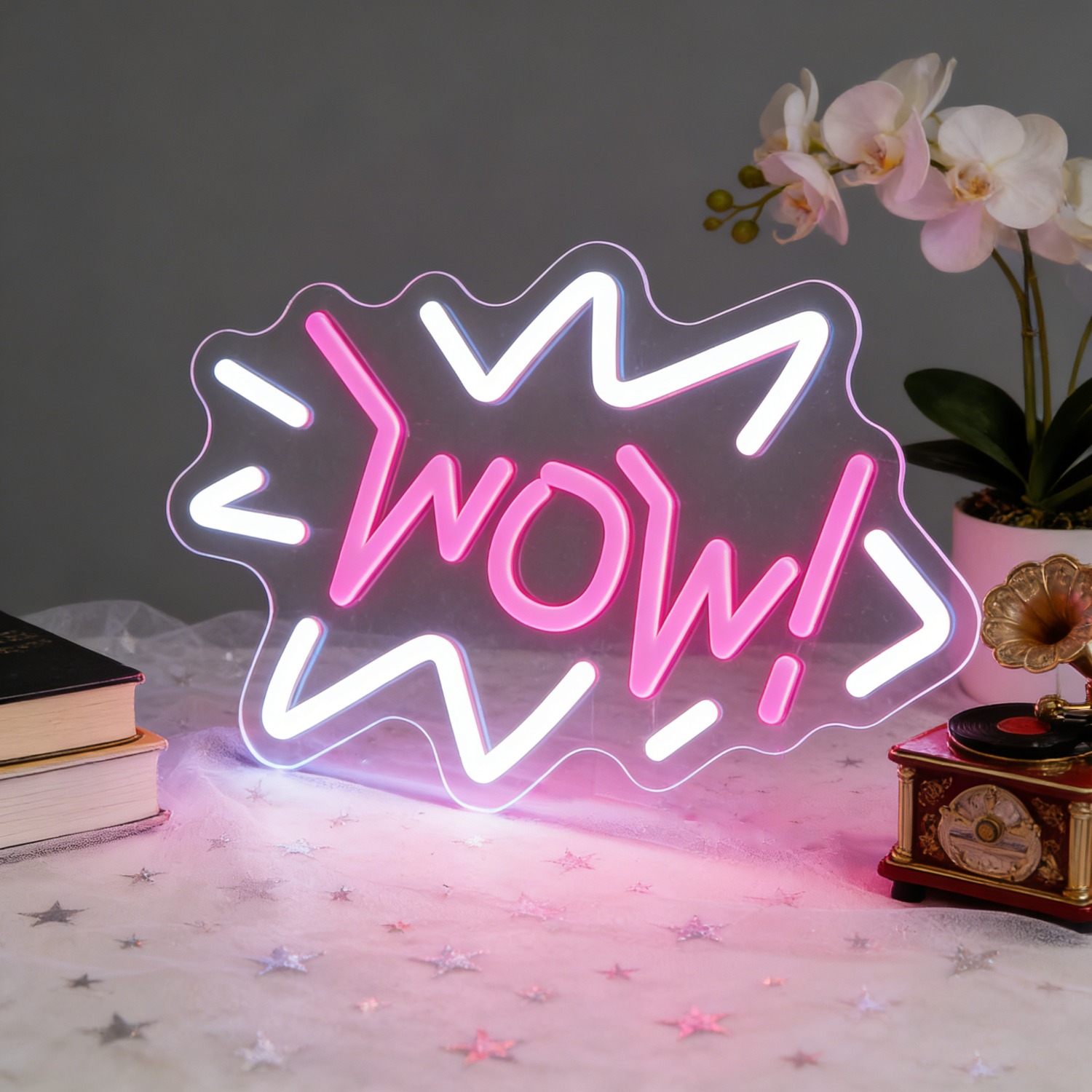 Lampu Neon LED Pop Art Marquee - Lighting Decor Wow ulasan dan harga