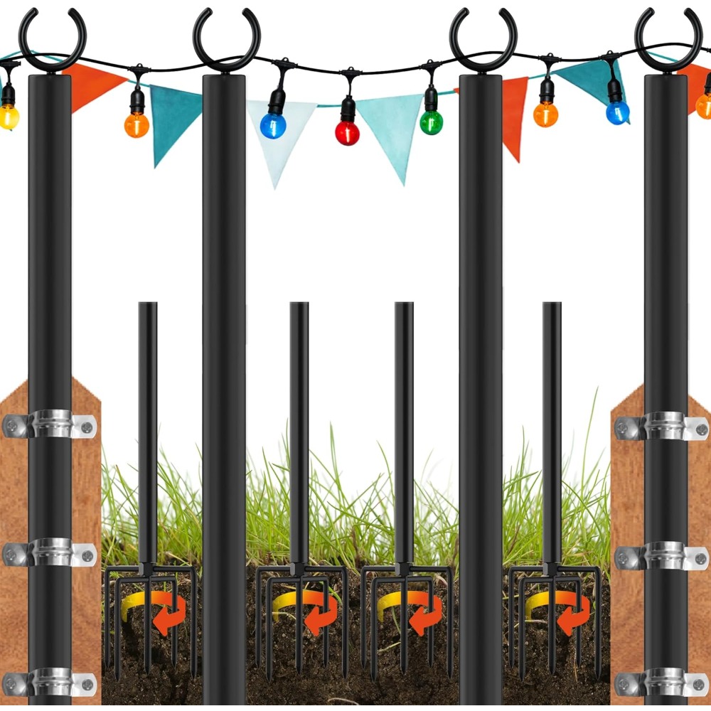Tiang Lampu String Land·voi 4  - String Light Outdoor ulasan dan harga